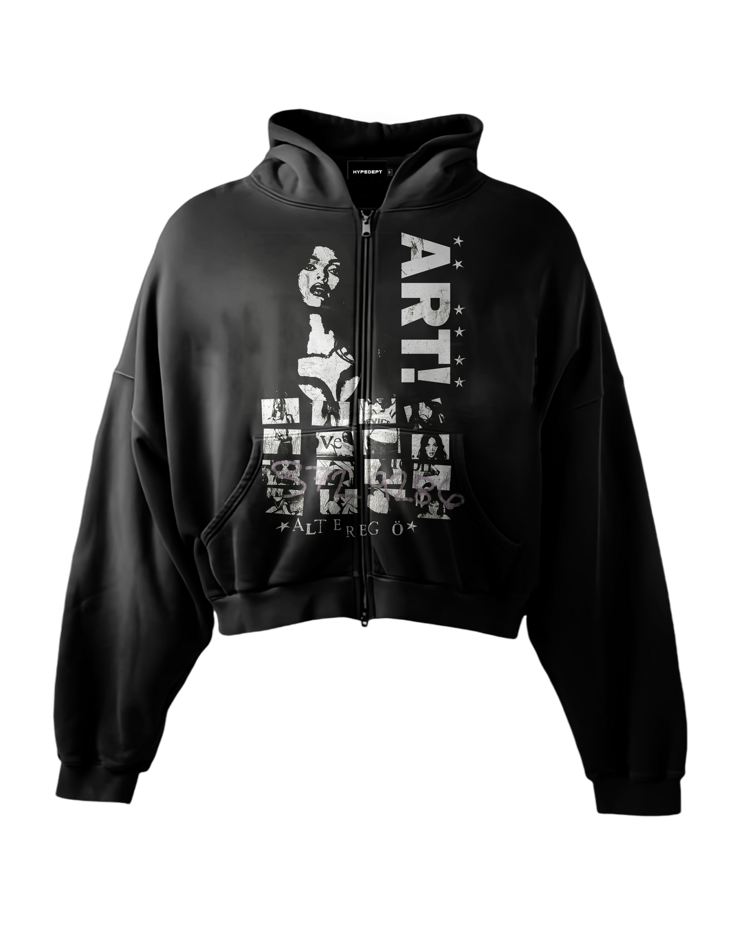 'ART!' HEAVYWEIGHT BOXY ZIPUP HOODIE