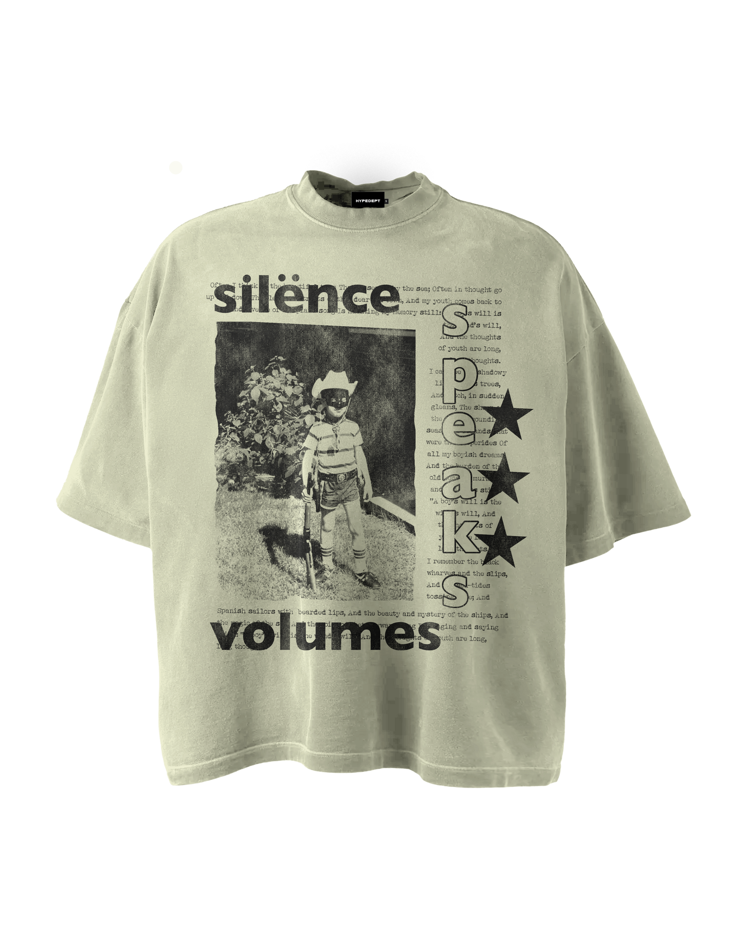 'SILENCE SPEAKS VOLUMES' GRAPHIC TEE