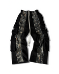 Archive Hunter Cargo Stripe Sweatpants – Camo Black