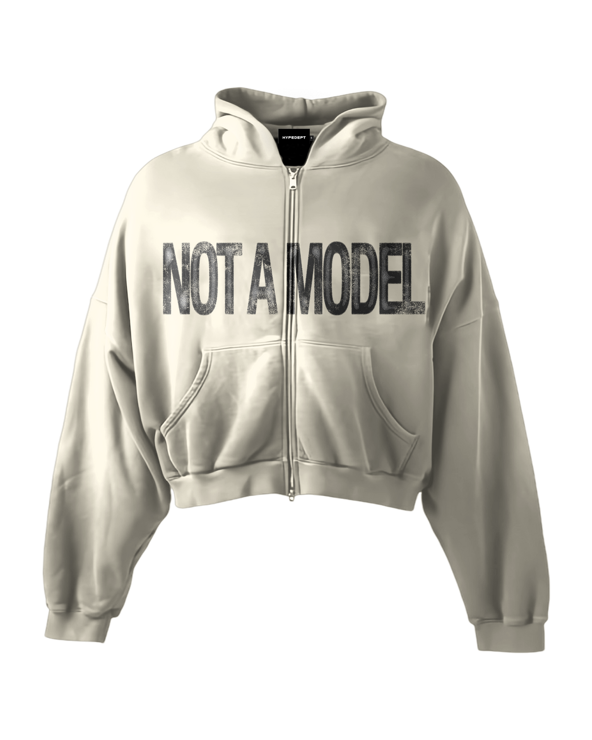 'NOT A MODEL' HEAVYWEIGHT BOXY ZIPUP HOODIE