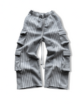 ARCHIVE CARGO STRIPE SWEATPANTS - GRAY