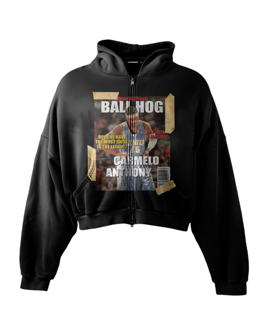 'BALLHOG' HEAVYWEIGHT BOXY ZIPUP HOODIE