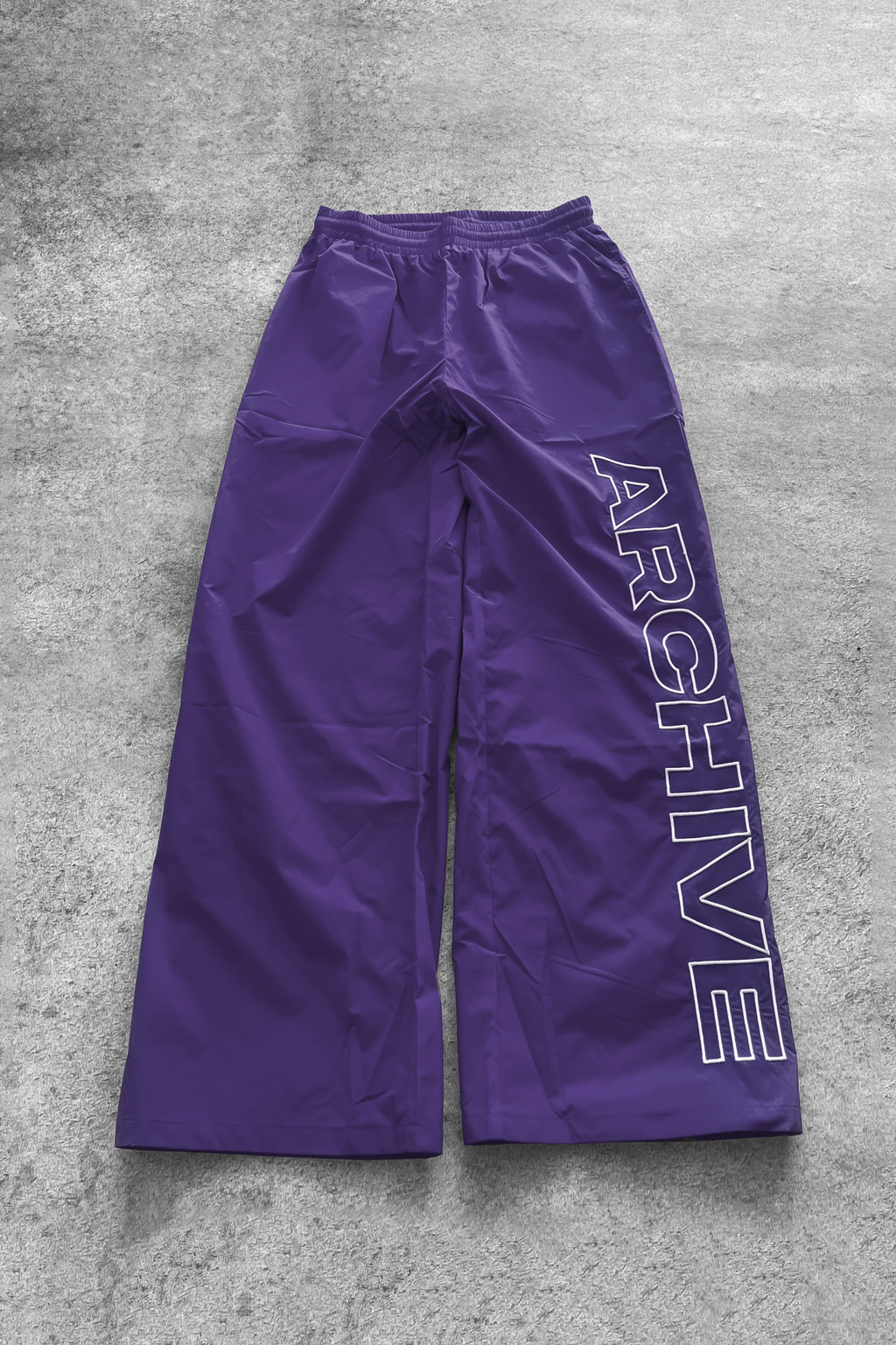 ARCHIVE 'STATEMENT' NYLON PANTS - PURPLE