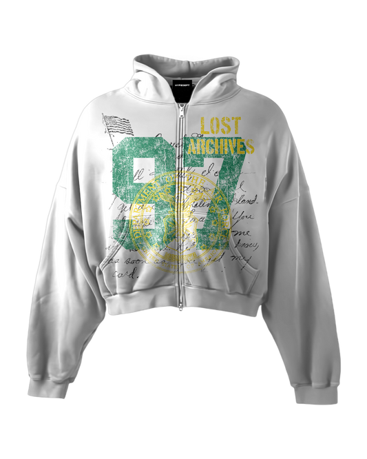 '97' HEAVYWEIGHT BOXY ZIPUP HOODIE