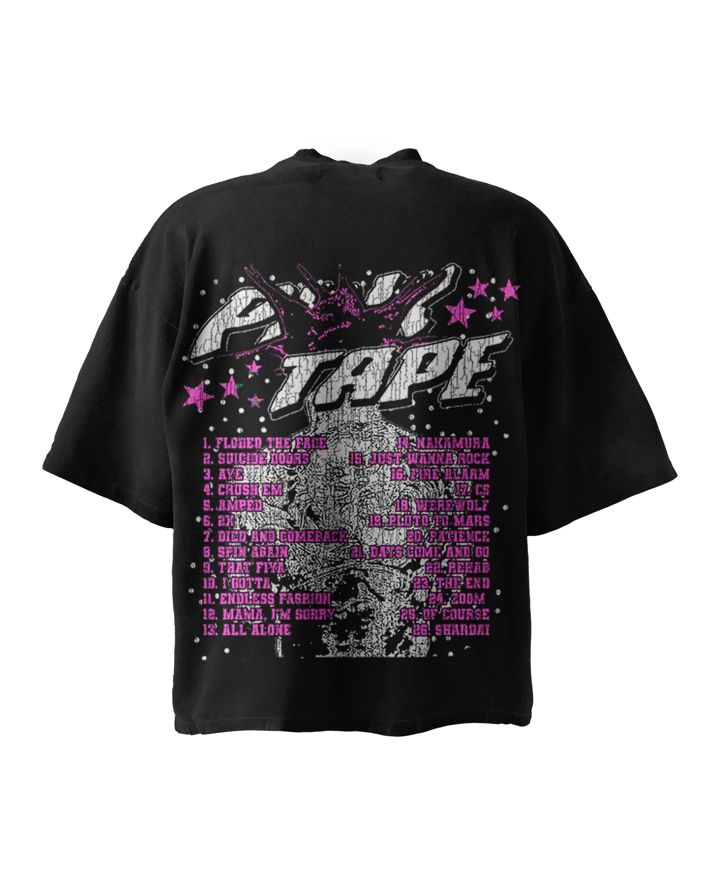 'PINK TAPE' GRAPHIC TEE