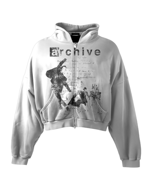 'REVENANT' HEAVYWEIGHT BOXY ZIPUP HOODIE