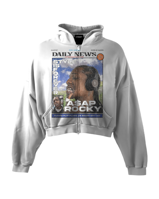 'ROCKY' HEAVYWEIGHT BOXY ZIPUP HOODIE