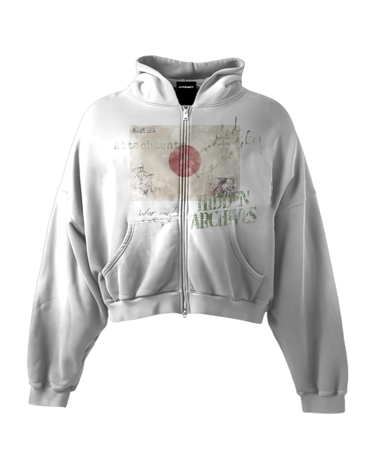 'JAPAN' HEAVYWEIGHT BOXY ZIPUP HOODIE