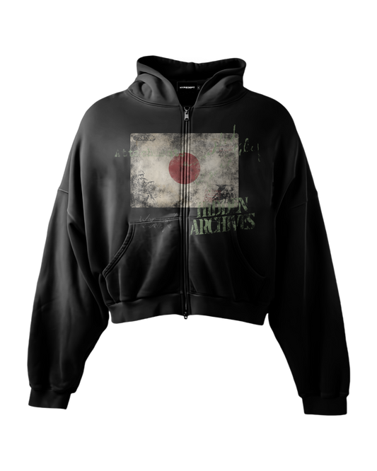 'JAPAN' HEAVYWEIGHT BOXY ZIPUP HOODIE