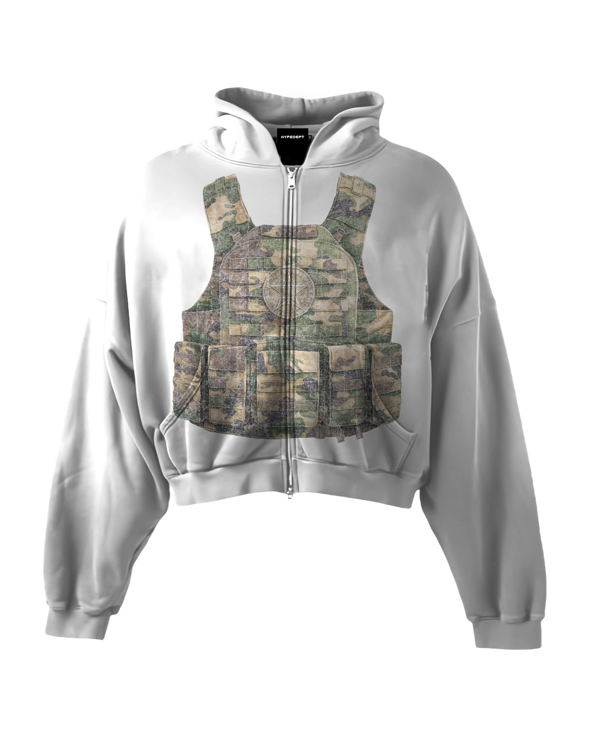 'LOST ARCHIVES IV' HEAVYWEIGHT BOXY ZIPUP HOODIE