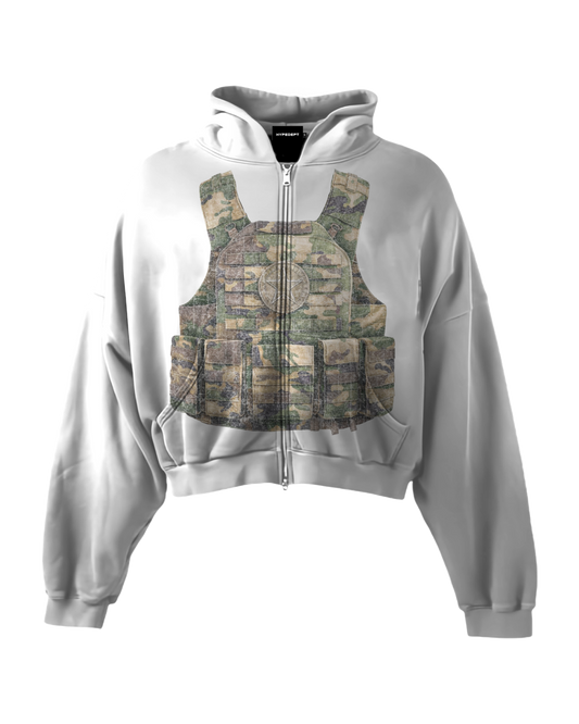 'LOST ARCHIVES IV' HEAVYWEIGHT BOXY ZIPUP HOODIE
