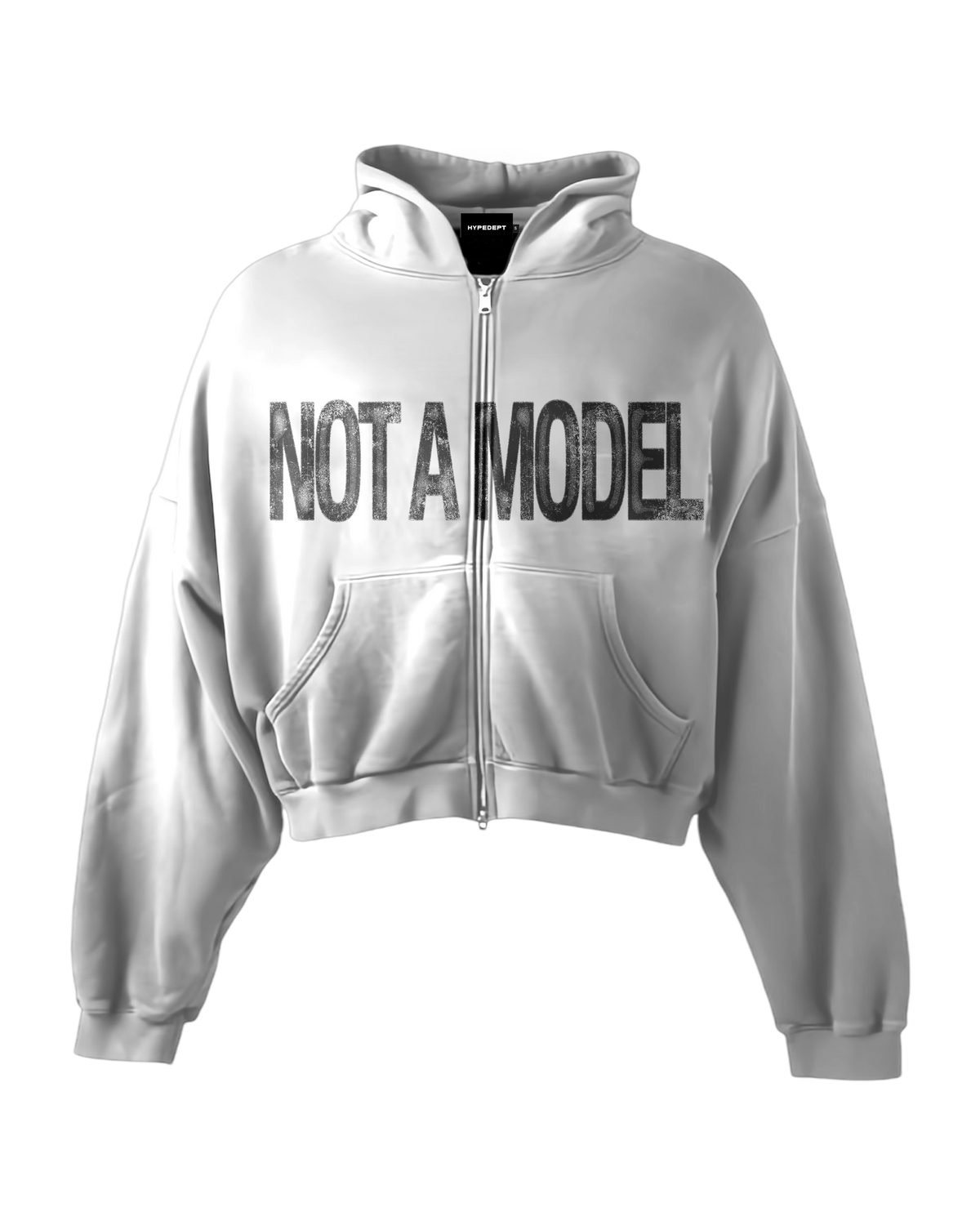 'NOT A MODEL' HEAVYWEIGHT BOXY ZIPUP HOODIE