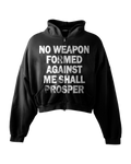 'NO WEAPON FORMED' HEAVYWEIGHT BOXY ZIPUP HOODIE