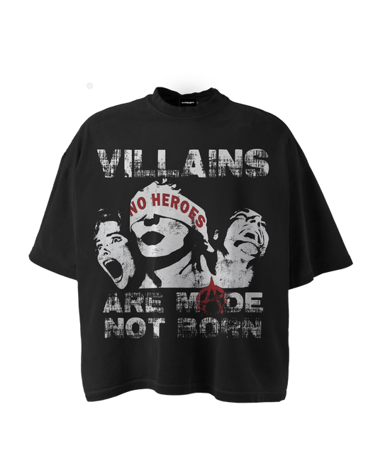 'NO HEROES' GRAPHIC TEE